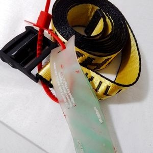 Off White caution belt